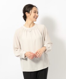 SHOO・LA・RUE | 【S-3L】ハイネックギャザーブラウス(シャツ/ブラウス)