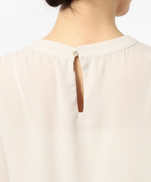 SHOO・LA・RUE(シューラルー)の「◆【S-3L】ハイネックギャザーブラウス(シャツ/ブラウス・レディース・ベージュ系その他5/ブラック系1/アイボリー系1・01/02/03/04/05)」の22枚目の写真