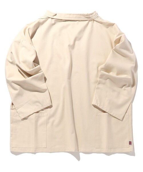 Alderney(アルダニー)の「アルダニー/ALDERNEY 別注スモックシャツ(その他アウター・メンズ・ネイビー/オフホワイト・フリ-)」の1枚目の写真