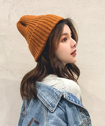 【c.u.l】無地カラーニット帽 cula268
