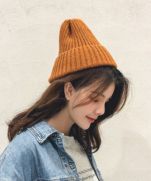 c.u.l（シーユーエル）の「【c.u.l】無地カラーニット帽 cula268（ニットキャップ/ビーニー・レディース・ブラック/ブルー/ブラウン/グレー/ライトベージュ/ライトブルー/ライトグレー/ピンクベージュ/ワインレッド/イエロー・FREE）」の21枚目の写真