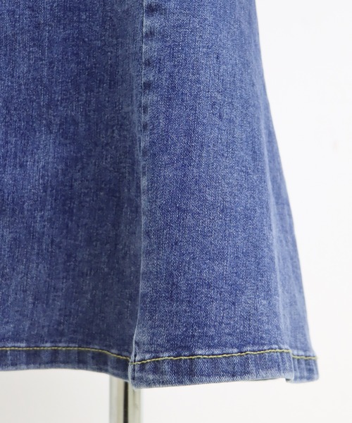 BLUEEAST(ブルーイースト)の「スリットデニムマーメイドスカート(デニムスカート・レディース・ブラック/ネイビー・SMALL/MEDIUM)」の10枚目の写真