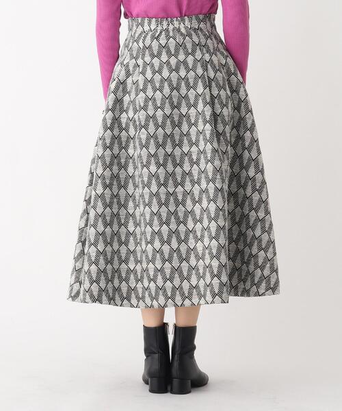 AG by aquagirl（エージーバイアクアガール）の「◆ジャカードフレアスカート【WEB限定サイズ】（スカート・レディース・ブラック系/ダークブラウン系・40/38/36）」の8枚目の写真