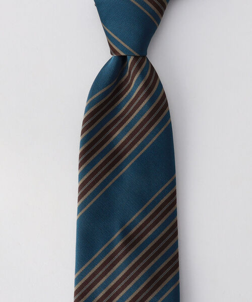 NOLLEY'S goodman(ノーリーズグッドマン)の「Fossati 3ストライプ ネクタイ(ネクタイ・メンズ・ブルー系その他2/グリーン系その他/ブルー系その他・FREE)」の2枚目の写真