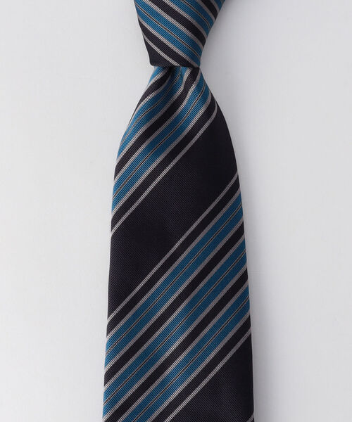 NOLLEY'S goodman(ノーリーズグッドマン)の「Fossati 3ストライプ ネクタイ(ネクタイ・メンズ・ブルー系その他2/グリーン系その他/ブルー系その他・FREE)」の3枚目の写真