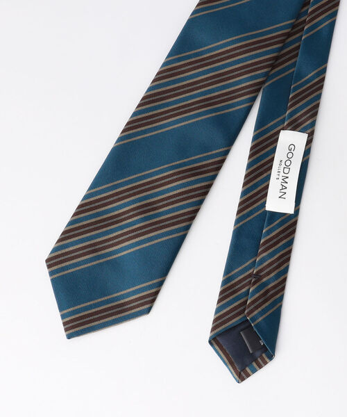 NOLLEY'S goodman(ノーリーズグッドマン)の「Fossati 3ストライプ ネクタイ(ネクタイ・メンズ・ブルー系その他2/グリーン系その他/ブルー系その他・FREE)」の4枚目の写真