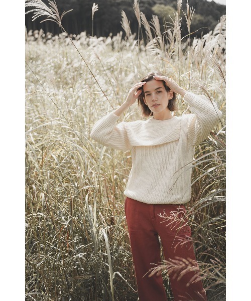 esutoreja（エストレジャ）の「クロスデザインニット（ニット/セーター・レディース・アイボリー・FREE）」の12枚目の写真