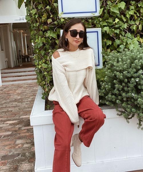 esutoreja（エストレジャ）の「クロスデザインニット（ニット/セーター・レディース・アイボリー・FREE）」の17枚目の写真