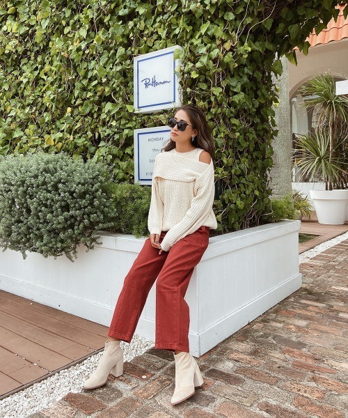 esutoreja（エストレジャ）の「クロスデザインニット（ニット/セーター・レディース・アイボリー・FREE）」の13枚目の写真