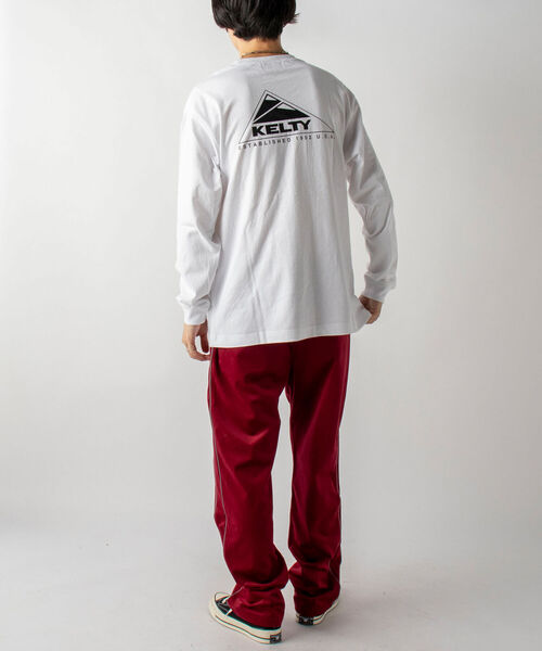 KELTY（ケルティ）の「【KELTY/ケルティ】GLOSTER別注 バックプリント ロングスリーブTシャツ（Tシャツ/カットソー・メンズ・ホワイト/チャコールグレー/ベージュ/オレンジ・MEDIUM/LARGE）」の13枚目の写真