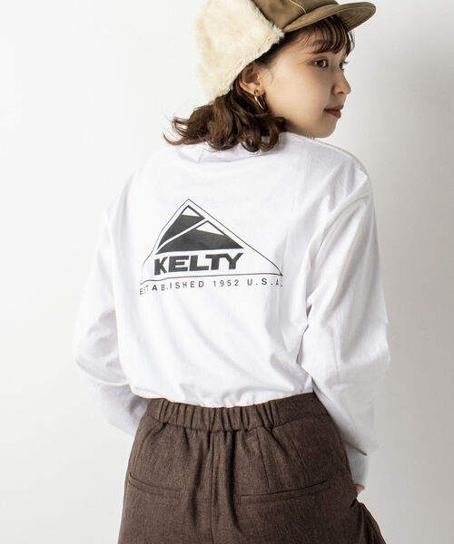 KELTY（ケルティ）の「【KELTY/ケルティ】GLOSTER別注 バックプリント ロングスリーブTシャツ（Tシャツ/カットソー・メンズ・ホワイト/チャコールグレー/ベージュ/オレンジ・MEDIUM/LARGE）」の20枚目の写真