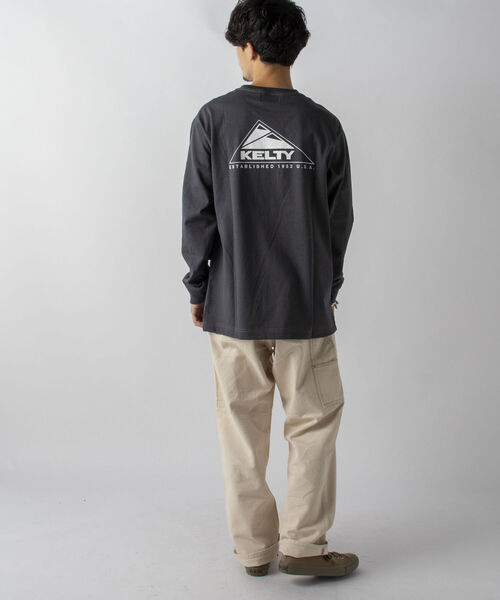 KELTY（ケルティ）の「【KELTY/ケルティ】GLOSTER別注 バックプリント ロングスリーブTシャツ（Tシャツ/カットソー・メンズ・ホワイト/チャコールグレー/ベージュ/オレンジ・MEDIUM/LARGE）」の22枚目の写真