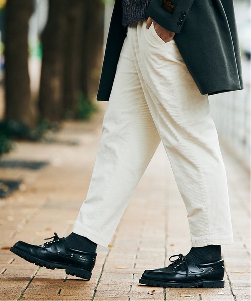 RICCARDO METHA（リカルドメッサ）の「【RICCARDO METHA × JS / リカルドメッサ】別注 1タック コーデュロイパンツ（その他パンツ・メンズ・ベージュ/ブラウン/ナチュラル/ブラック・44/46/48）」の4枚目の写真