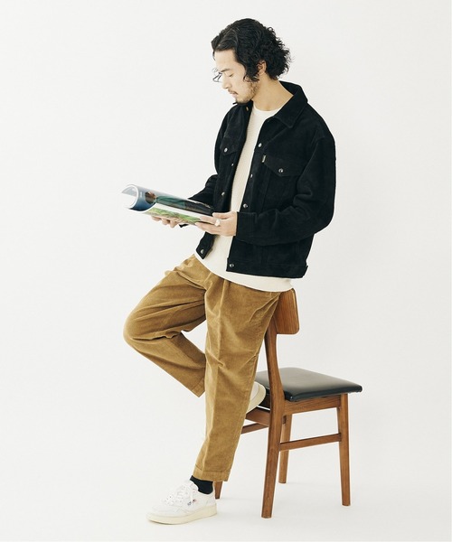 RICCARDO METHA（リカルドメッサ）の「【RICCARDO METHA × JS / リカルドメッサ】別注 1タック コーデュロイパンツ（その他パンツ・メンズ・ベージュ/ブラウン/ナチュラル/ブラック・44/46/48）」の19枚目の写真