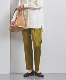 UNITED ARROWS | <UNITED ARROWS>R/W/PU サテン ストレートパンツ B(その他パンツ)