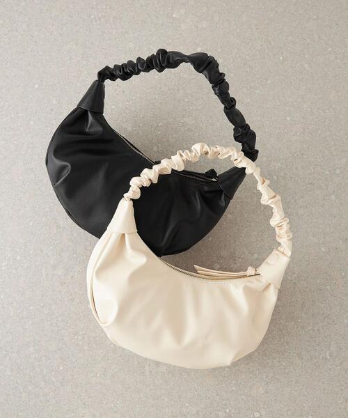 CITEN（シテン）の「＜CITEN（シテン）＞2WAY ギャザー ハンドル バッグ（ハンドバッグ・レディース・ブラック/オフホワイト・FREE）」の16枚目の写真