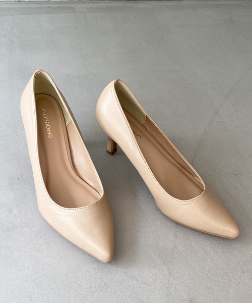 OPAQUE.CLIP(オペークドットクリップ)の「◆ポインテッドトウベーシックパンプス【抗菌防臭加工/WEB限定カラー】(パンプス・レディース・ホワイト/ブラック/ダークグリーン/ネイビー/グレー/ライトベージュ・01/02/03)」の4枚目の写真