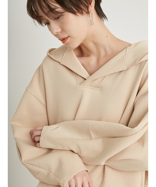 PUMA（プーマ）の「【PUMA for emmi】HOODIE_emmi atelier（スウェット・レディース・ベージュ・MEDIUM）」の13枚目の写真