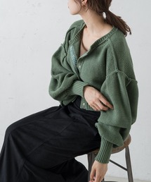 Kastane | 【新色追加】クロップドバルーン袖カーディガン(カーディガン/ボレロ)