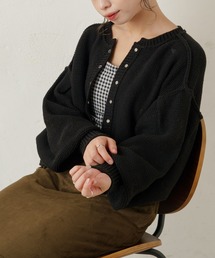 Kastane | 【新色追加】クロップドバルーン袖カーディガン(カーディガン/ボレロ)