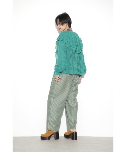 mag.by c（マグバイシー）の「フリルカラーカーディガン（カーディガン/ボレロ・レディース・ピンク/グリーン/ブラック・ONE SIZE）」の7枚目の写真