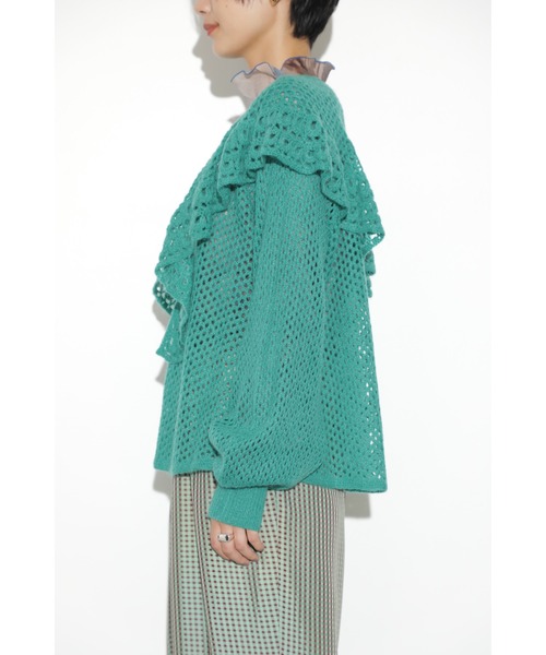 mag.by c（マグバイシー）の「フリルカラーカーディガン（カーディガン/ボレロ・レディース・ピンク/グリーン/ブラック・ONE SIZE）」の16枚目の写真