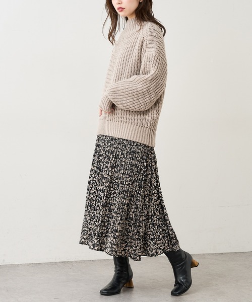 natural couture（ナチュラルクチュール）の「ざっくりゆるニット（ニット/セーター・レディース・アイボリー/ブラック/ベージュ/ミント/ピンク・FREE）」の22枚目の写真