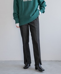 LOWRYS FARM | フロントスリットデニムパンツ　260738(デニムパンツ)