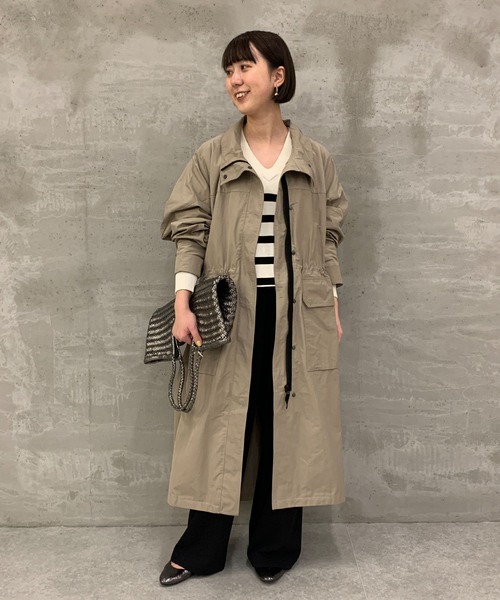 BEARDSLEY（ビアズリー）の「スタンドカラー ZIPUPコート（その他アウター・レディース・モカ/ブラック・FREE）」の21枚目の写真