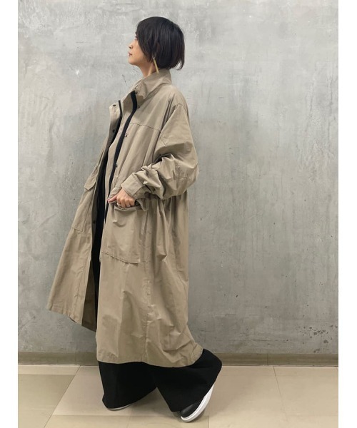 BEARDSLEY（ビアズリー）の「スタンドカラー ZIPUPコート（その他アウター・レディース・モカ/ブラック・FREE）」の7枚目の写真