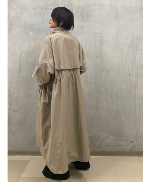 BEARDSLEY（ビアズリー）の「スタンドカラー ZIPUPコート（その他アウター・レディース・モカ/ブラック・FREE）」の8枚目の写真