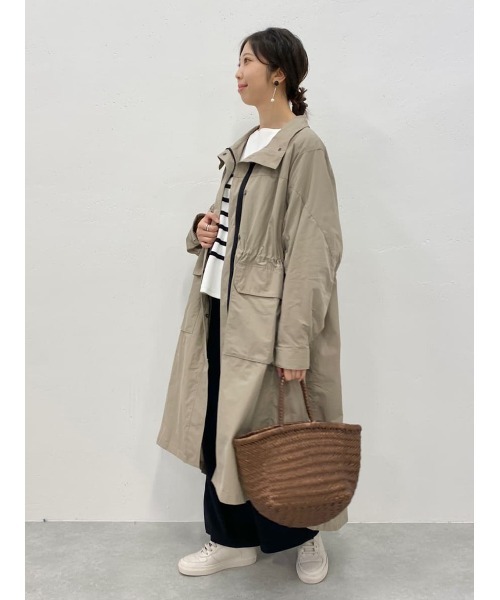 BEARDSLEY（ビアズリー）の「スタンドカラー ZIPUPコート（その他アウター・レディース・モカ/ブラック・FREE）」の13枚目の写真