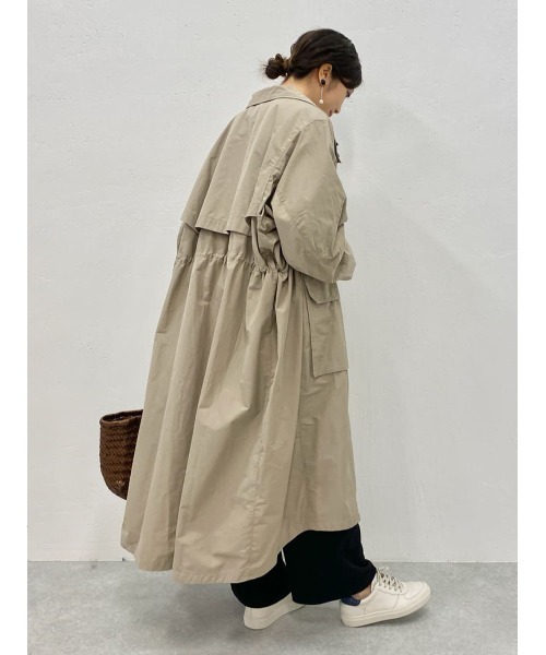 BEARDSLEY（ビアズリー）の「スタンドカラー ZIPUPコート（その他アウター・レディース・モカ/ブラック・FREE）」の14枚目の写真