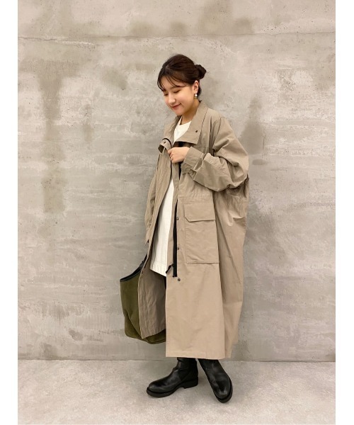 BEARDSLEY（ビアズリー）の「スタンドカラー ZIPUPコート（その他アウター・レディース・モカ/ブラック・FREE）」の15枚目の写真