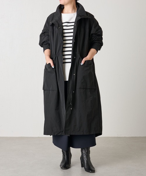 BEARDSLEY（ビアズリー）の「スタンドカラー ZIPUPコート（その他アウター・レディース・モカ/ブラック・FREE）」の19枚目の写真