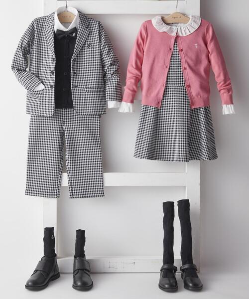 agnes b.（アニエスベー）の「AB43 E CHAUSSETTE キッズ b.ロゴソックス（ソックス/靴下・キッズ・ブラック・3/1/2）」の3枚目の写真