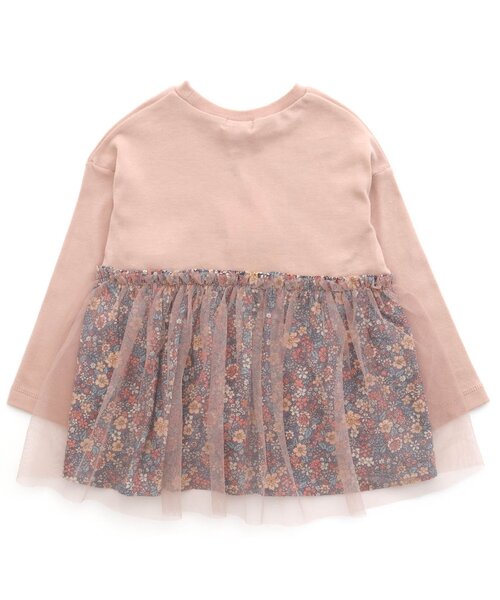 Seraph（セラフ）の「/バックシャン長袖Ｔシャツ（Tシャツ/カットソー・キッズ・グレー/ピンク/アイボリー/ミント・90/100/110/120/80/130/95/140）」の8枚目の写真