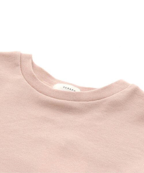 Seraph（セラフ）の「/バックシャン長袖Ｔシャツ（Tシャツ/カットソー・キッズ・グレー/ピンク/アイボリー/ミント・90/100/110/120/80/130/95/140）」の9枚目の写真
