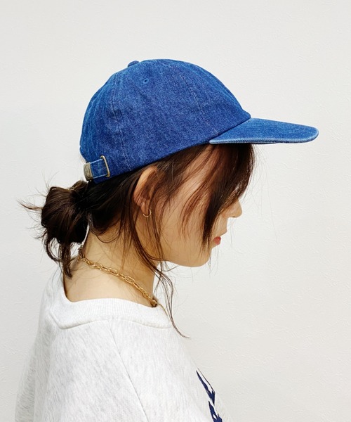 newhattan（ニューハッタン）の「【newhattan】デニムCAP（キャップ・レディース・ライトブルー/インディゴブルー/ライトブラック・FREE）」の10枚目の写真