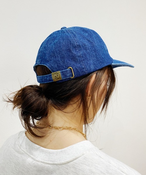 newhattan（ニューハッタン）の「【newhattan】デニムCAP（キャップ・レディース・ライトブルー/インディゴブルー/ライトブラック・FREE）」の12枚目の写真