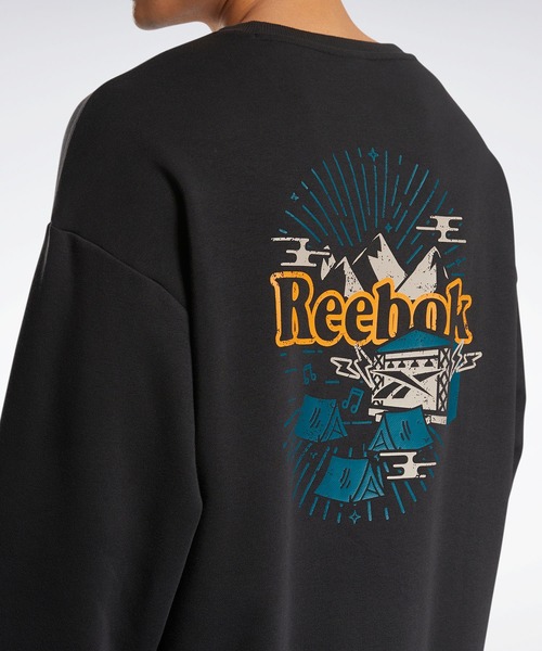Reebok(リーボック)の「クラシックス レトロ アウトドア クルー スウェットシャツ / Classics Retro Outdoor Crew Sweatshirt(スウェット・メンズ・ライトグレー/ブラック/アイボリー・SMALL/MEDIUM/LARGE/X-LARGE/XX-LARGE/X-SMALL/XXX-LARGE)」の6枚目の写真