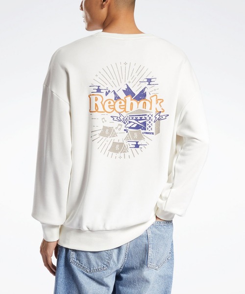 Reebok(リーボック)の「クラシックス レトロ アウトドア クルー スウェットシャツ / Classics Retro Outdoor Crew Sweatshirt(スウェット・メンズ・ライトグレー/ブラック/アイボリー・SMALL/MEDIUM/LARGE/X-LARGE/XX-LARGE/X-SMALL/XXX-LARGE)」の10枚目の写真