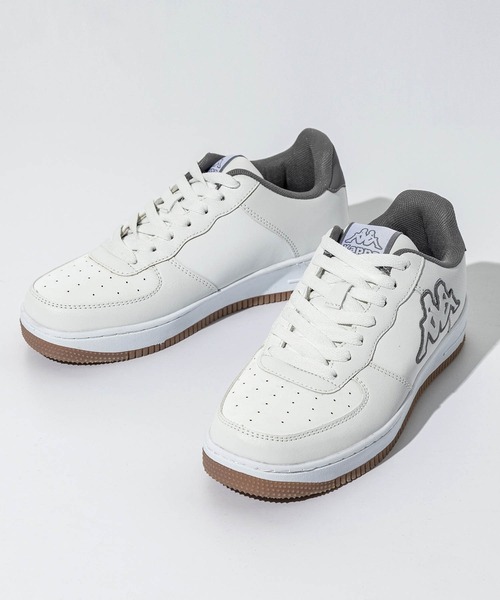 Kappa（カッパ）の「【UNI】Kappa(カッパ)LOGO SALERNO SHOES（スニーカー・メンズ・ホワイト/ホワイト×グレー/ブラック・39/43/40/41/38/36/42/37）」の2枚目の写真