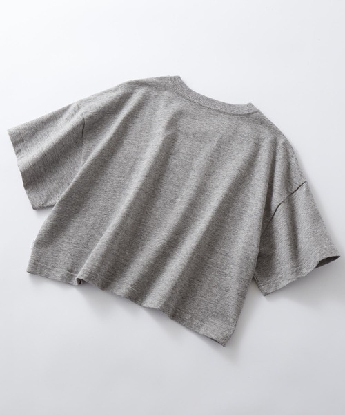 DISCUS ATHLETIC(ディスカス アスレチック)の「DISCUS ATHLETIC/ディスカス アスレチック クロップド丈 コットン半袖Tシャツ<セットアップ可能>(Tシャツ/カットソー・レディース・オレンジ/イエロー/ホワイト/杢グレー/ラベンダー・L/M)」の7枚目の写真