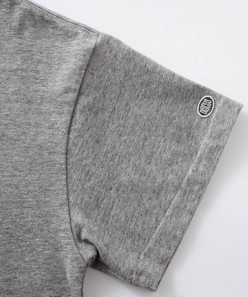 DISCUS ATHLETIC(ディスカス アスレチック)の「DISCUS ATHLETIC/ディスカス アスレチック クロップド丈 コットン半袖Tシャツ<セットアップ可能>(Tシャツ/カットソー・レディース・オレンジ/イエロー/ホワイト/杢グレー/ラベンダー・L/M)」の9枚目の写真