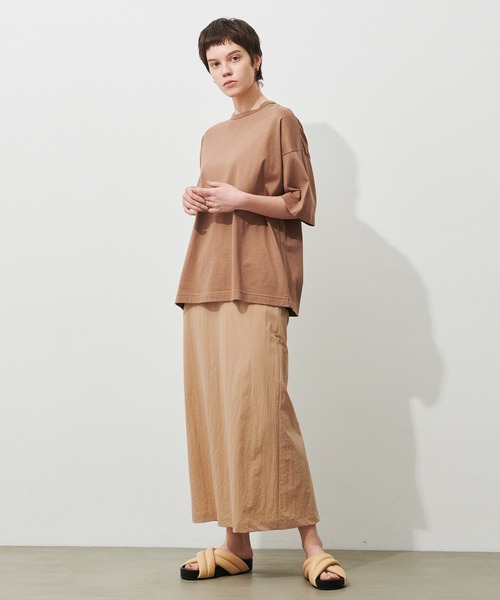 N.O.R.C by the line（ノークバイザライン）の「マルチファンクションＴシャツ（Tシャツ/カットソー・レディース・ブラウン/カーキ・S/M/XXL）」の12枚目の写真