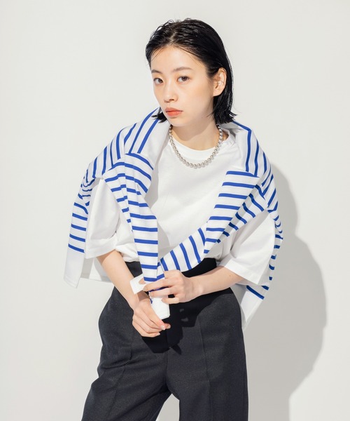 N.O.R.C by the line（ノークバイザライン）の「マルチファンクションＴシャツ（Tシャツ/カットソー・レディース・ブラウン/カーキ・S/M/XXL）」の19枚目の写真