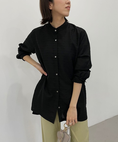 CAPRICIEUX LE'MAGE(カプリシューレマージュ)の「取外しスクエアカラーシャツ(シャツ/ブラウス・レディース・ホワイト/ブラック・FREE)」の10枚目の写真