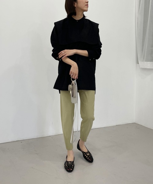 CAPRICIEUX LE'MAGE(カプリシューレマージュ)の「取外しスクエアカラーシャツ(シャツ/ブラウス・レディース・ホワイト/ブラック・FREE)」の15枚目の写真