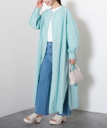 archives | ストライプボリュームスリーブシャツワンピース(シャツワンピース)